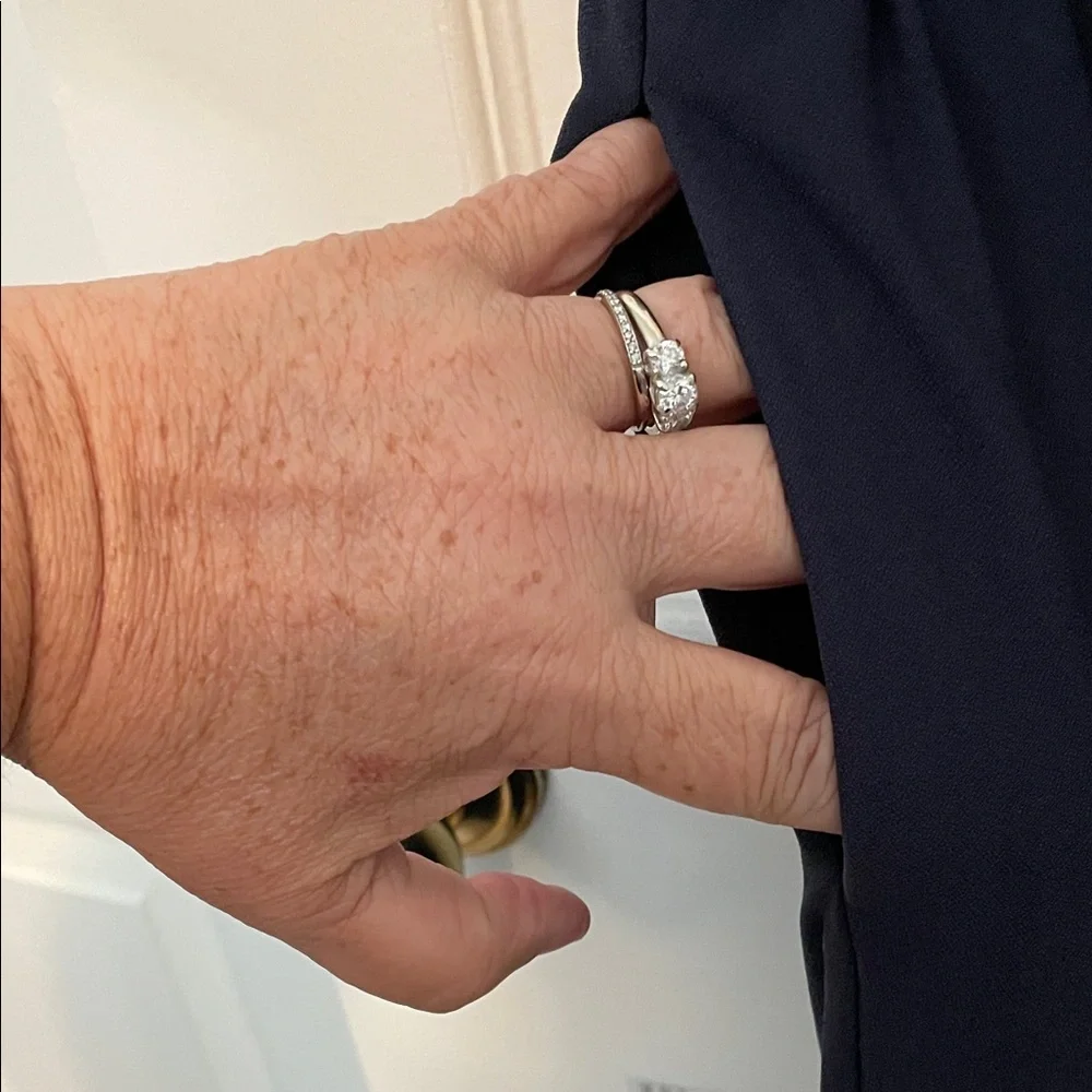 Jones New York Navy Wide Leg Pants